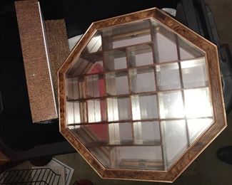 Octagon shaped display case
