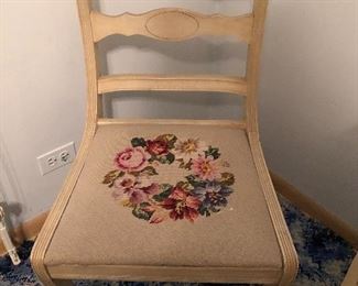 Chair with Needlepoint handiwork