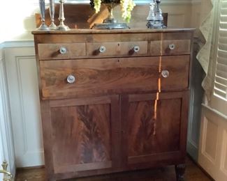 Crotch Mahogany Early Empire chest 