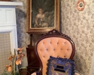 Finest Rococo Revival arm chair
