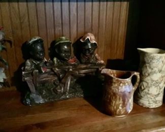 Americana chalk ware and pottery