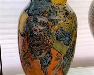 107B Maxi Power Carnevale A Venezia Reverse Painted Vessel