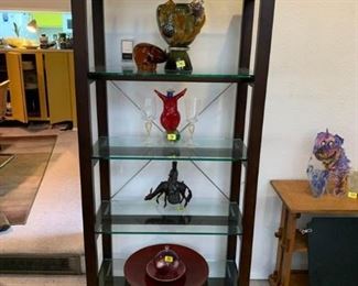 142 Wood  Glass Display Case