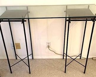 148 Glass, Metal  Slate Sofa Table