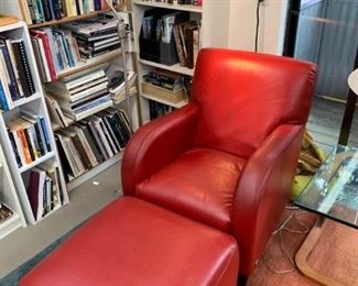 437 Calia Italia Leather Chair