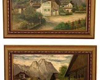153 German Oil Paintings On Board