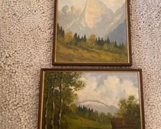 055Pair of Plein Air Paintings