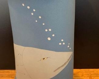 128 Whale Theme Hand Built Ceramic Vase