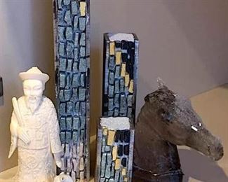 130 Small Glass  Ceramic Figurines