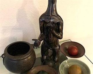 147 Hand Built Pottery Bowl, Sculpture  Others