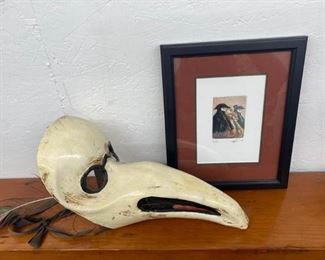 251Bird Mask and Limited Edition Print