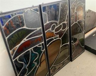 412 Maxi Powers Stained Glass Triptych
