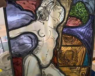 415 Three Maxi Powers Stained Glass Original Pieces