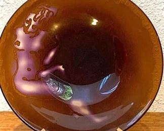 124 Maxi Powers Figural Nude Glass Plate