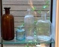 170 Rustic Glass Bottles