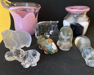 211 Glass Hippo Collection and More