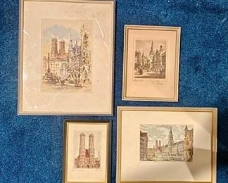 050Small European Etchings