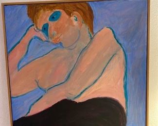 219 Marian C. Hunner, BlueEyed Boy Oil on Canvas