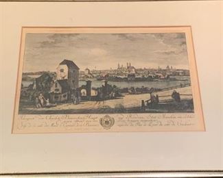 324 1761 Munich Tinted Lithograph