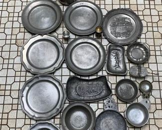 197 Antique Konigsberg Pewter Plate  Others