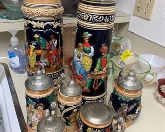 332 German  West German Beer Steins