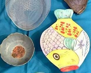154 Art Glass  Ceramic Bowls  Platters