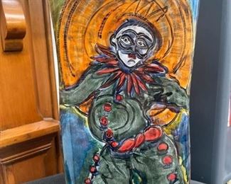 248 Maxi Power Carnevale A Venezia Reverse Painted Vessel