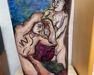 262 Maxi Power Reverse Painted Glass Vessel