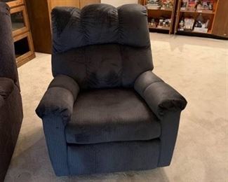 Gray reclining chair