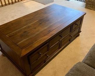 Five drawer coffee table