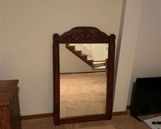 Large wall mirror