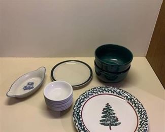 Assorted dishware