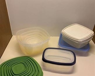 Assorted storage containers with lids