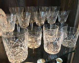 (5) Waterford Rock glasses $56.00
