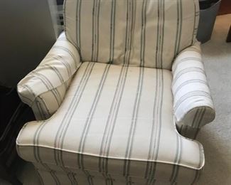 Striped Upholstered Chair $ 42.00