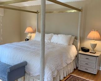 Vintage Henredon Charisma Collection King Canopy Bed $400 (mattress & boxspring not included). 85" W x 86" H x 85" D