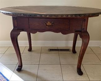 Ralph Lauren Leather Top Table Desk/Accent Table   48.25"W x 36.5" D x 29.75" H. $150