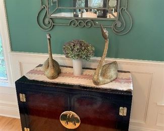 White Furniture Company Midcentury Modern Chinoiserie Buffet Server $250