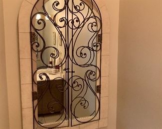 Arched Garden Gate Mirror $100