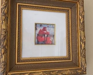 Lady in Hat 21" x 21" $50