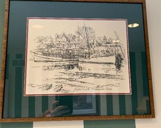 Barrington RI framed printed $40