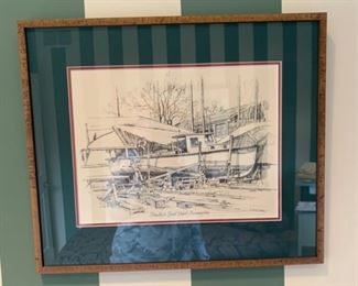 Barrington RI framed print $40