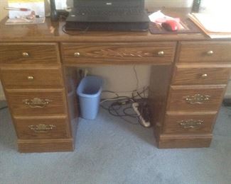 Older desk...measures 48" long x 20" deep x 30" tall.  Presale....$65