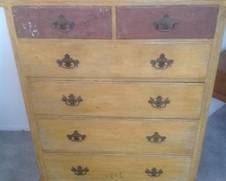 Old chest of drawers....needs TLC or paint!  Cedar drawers.  Presale $35