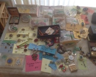 Vintage and Christmas jewelry