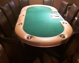 Executive casino style poker table & chairs