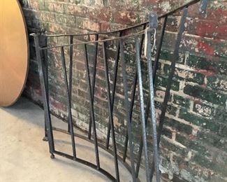 Iron railings from 1955 Jefferson Place home. 