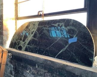 Roche Bobois granite demi-lume wall table.  Very heavy and very beautiful.  Needs some sort of base--could be modern or antique!