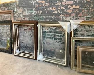 Assortment of frames. 