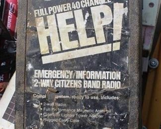 Vintage HELP Emergency 2-Way Citizens Band Radio